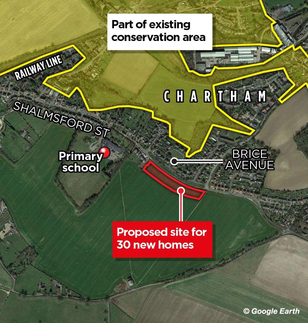 The location of the proposed affordable homes (53686443)