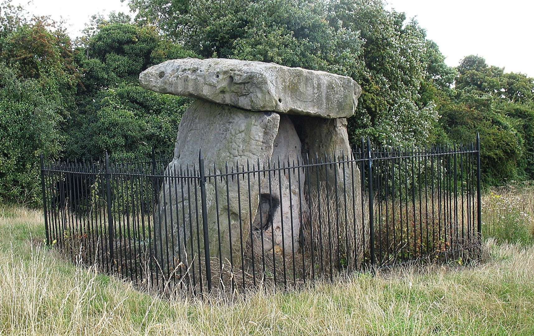 Kits Coty, four great slabs of stone, the top one weighing over 10 tons. Tradition has it they mark the grave of Catigern, the British leader slain in the battle with the Saxons in 455. Picture: Kent Archaeological Society/Paul Tritton