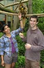 Roar presenter Matt Skilton, who will open Lympne school fete, with fellow presenter Rani Price