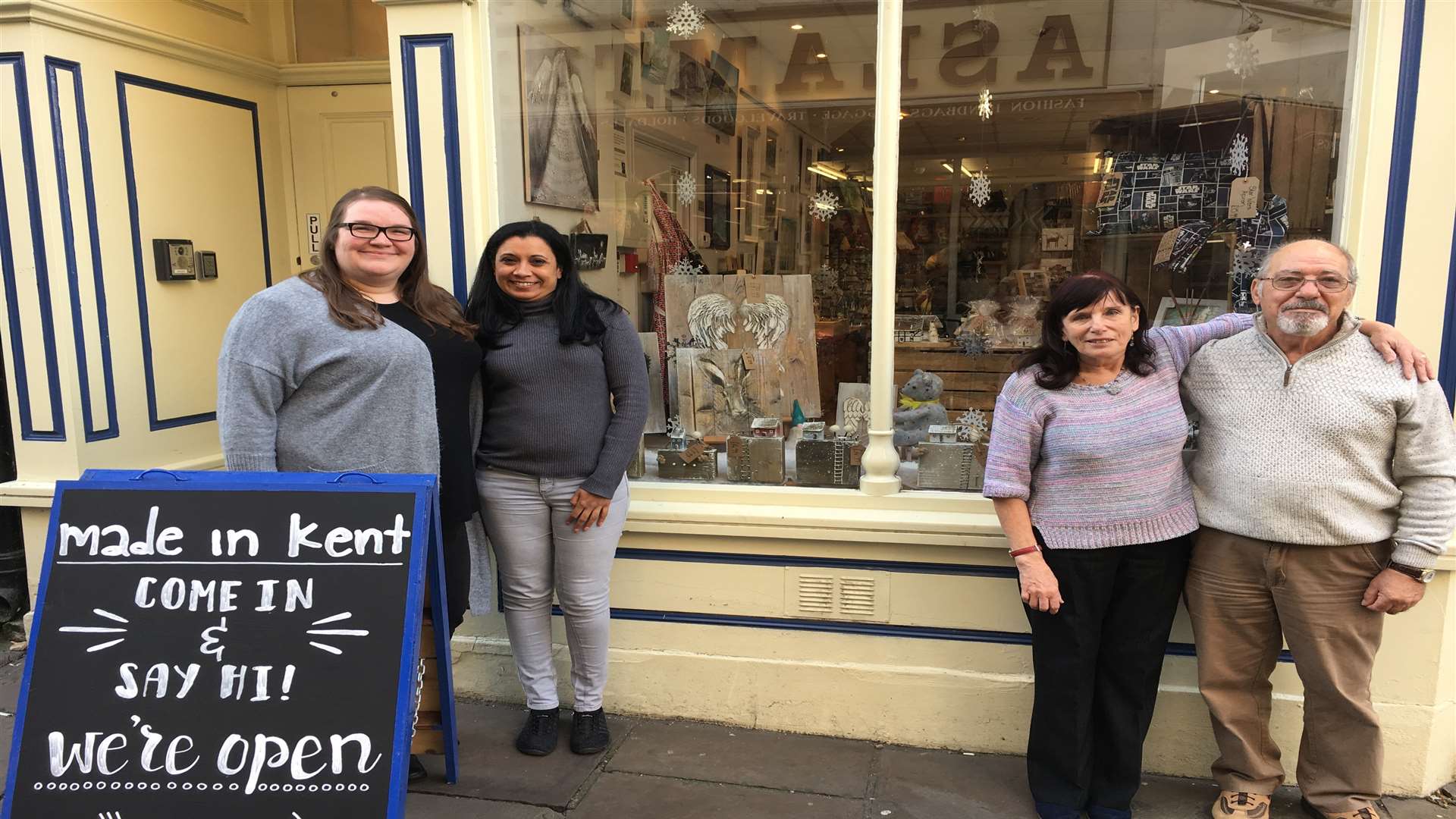 Manager of Made in Kent, Charlotte Barton, (left) alongside her team