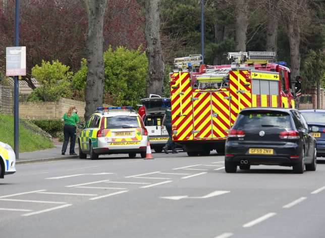 Emergency services at the scene