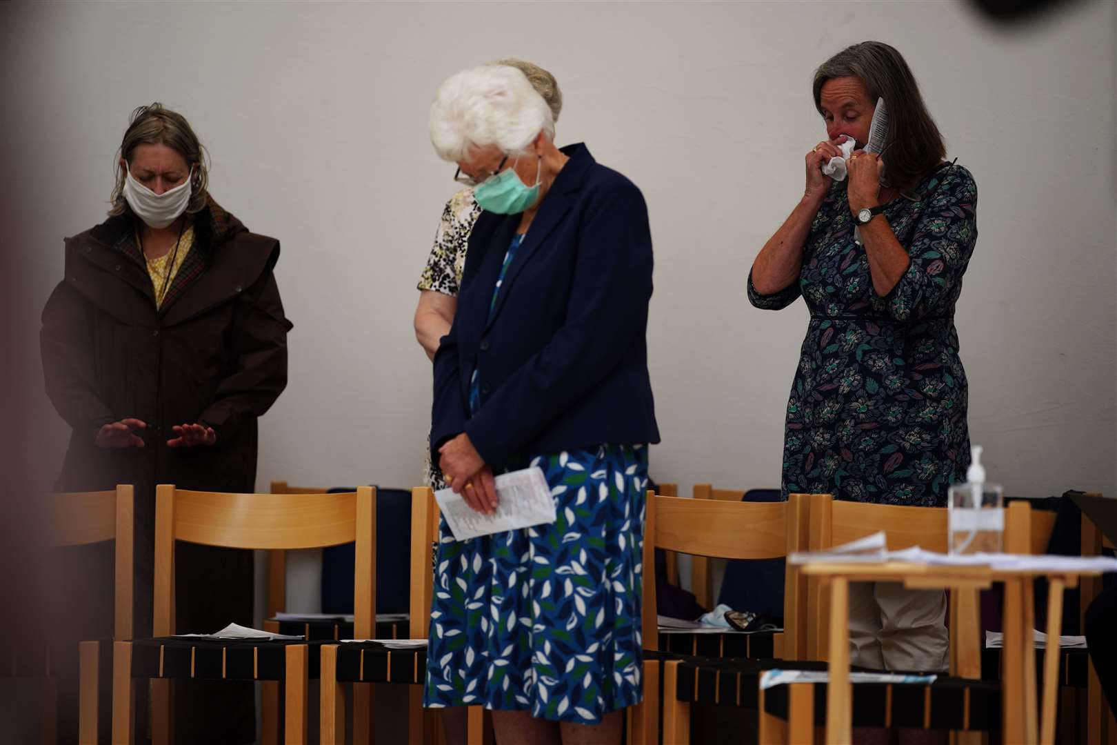 People attend a service at St Thomas’ Church in Plymouth (Ben Birchall/PA)