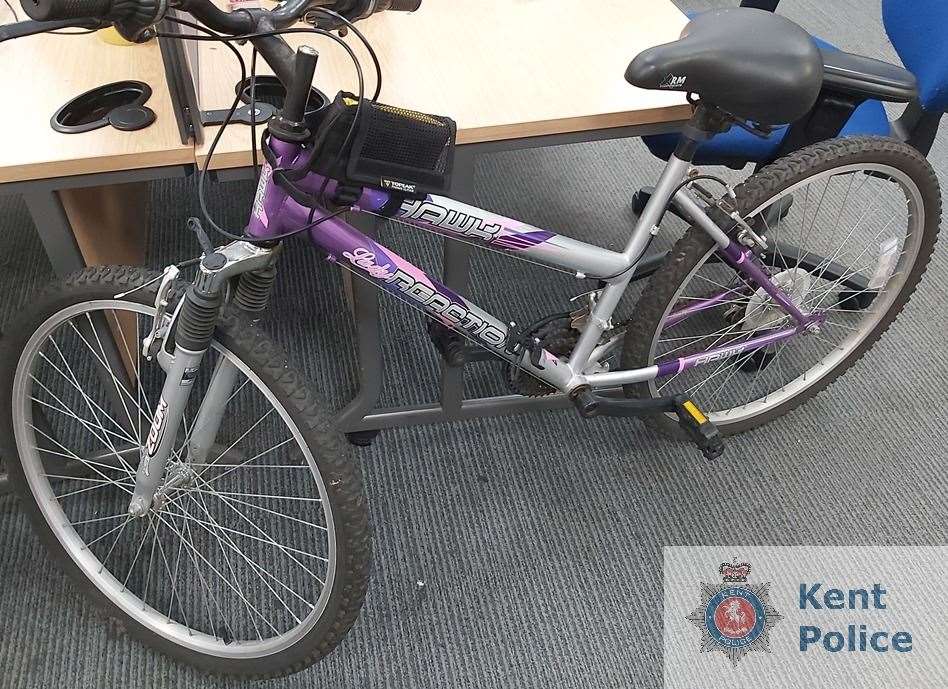 The stolen bike is believed to have been taken outside a supermarket in Dartford