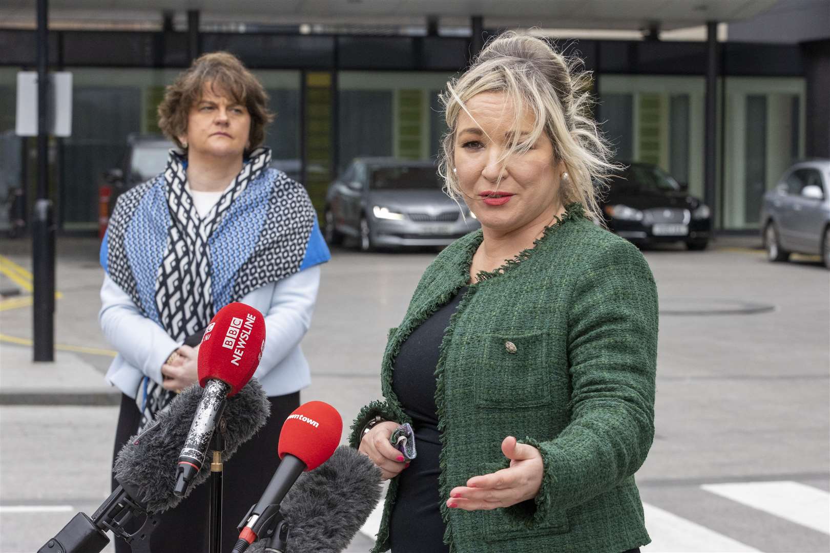 First Minster Arlene Foster and Deputy First Minister Michelle ONeill are to outline the measures to the Assembly (Liam McBurney/PA)