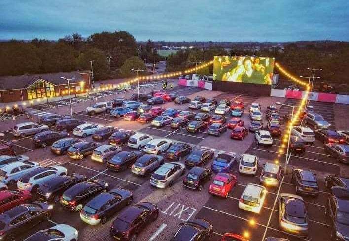 The Christmas drive-in cinema event at Quex Park has been cancelled. Picture: The Drive-In Company