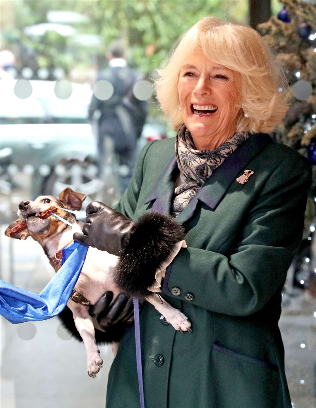 Beth helped the then-Duchess of Cornwall unveil a plaque on a visit to Battersea Dogs and Cats Home (Steve Parsons/PA)