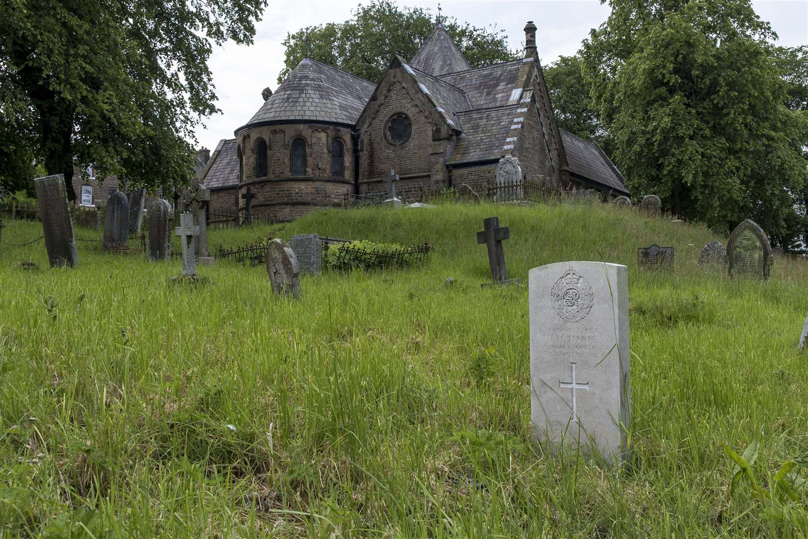 Burbage Christ Church graveyard in Buxton (Commonwealth War Graves Commission)