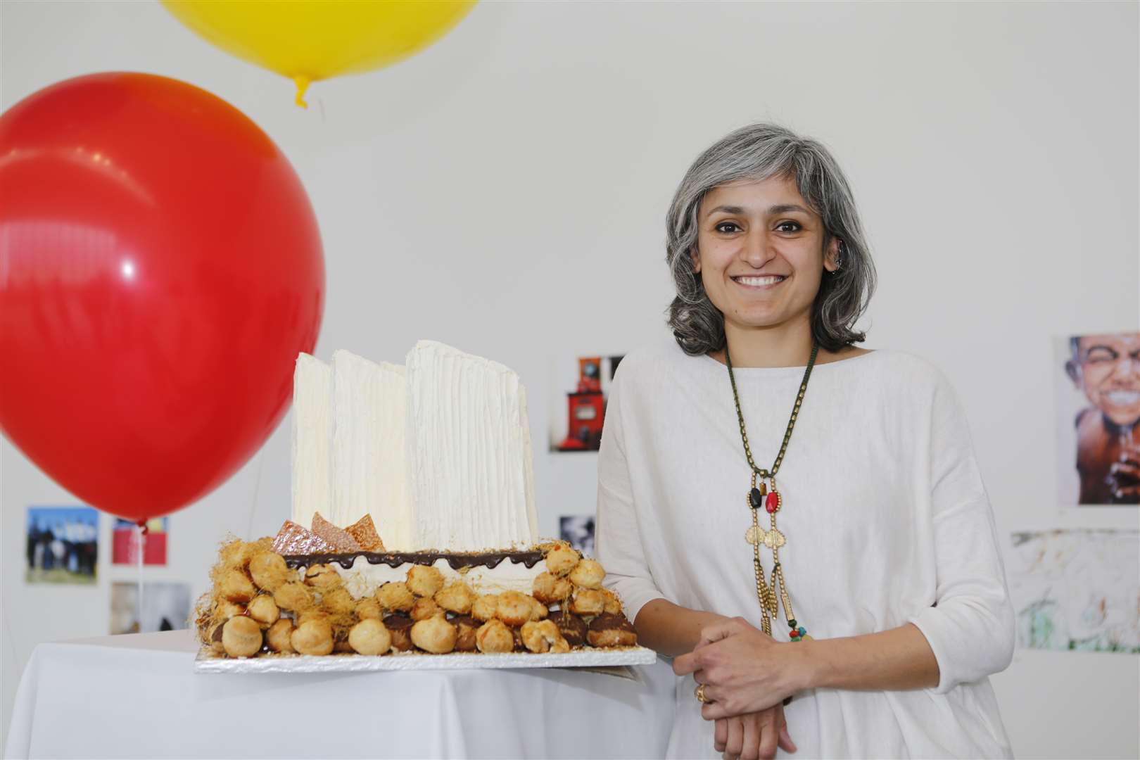 The birthday cake made by British Bake Off finalist Chetna Makan