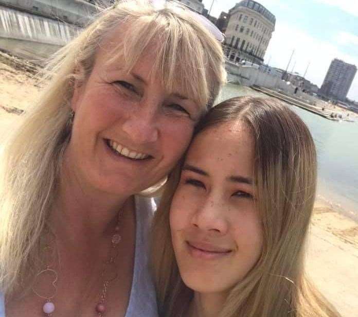 Rebecca and Emily in Margate, visiting the Turner Gallery. Picture: Rebecca Set