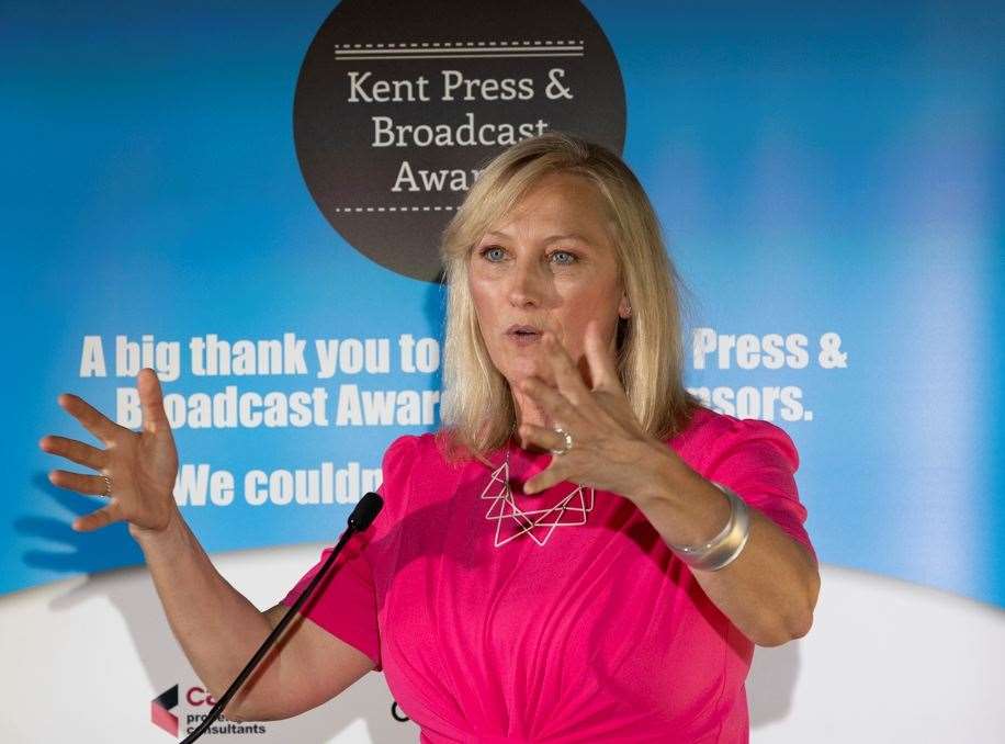 Last week’s Kent Press and Broadcast Awards (KPBA) 2024 ceremony was hosted by BBC News presenter Martine Croxall. Picture: Tim Stubbings/Maxim