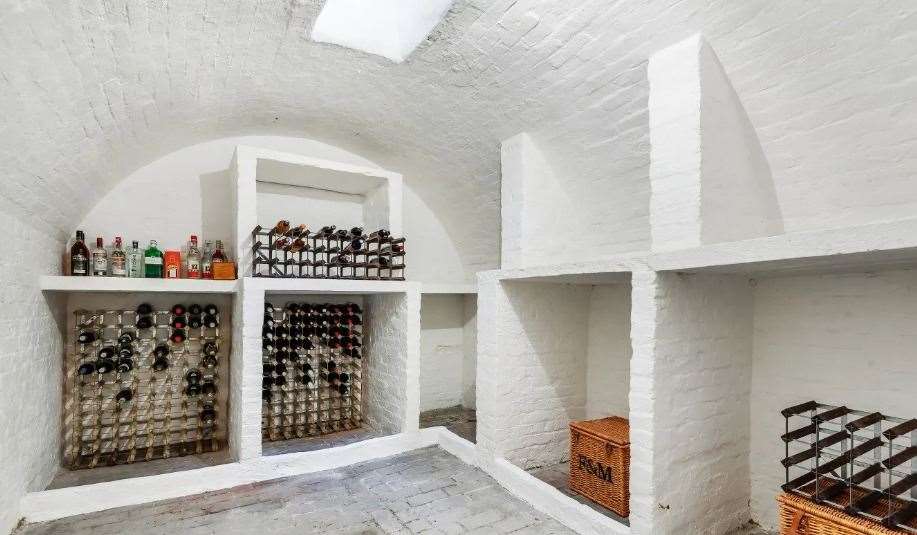 The charming wine cellar is a stand-out feature of the house. Picture: Fine and Country
