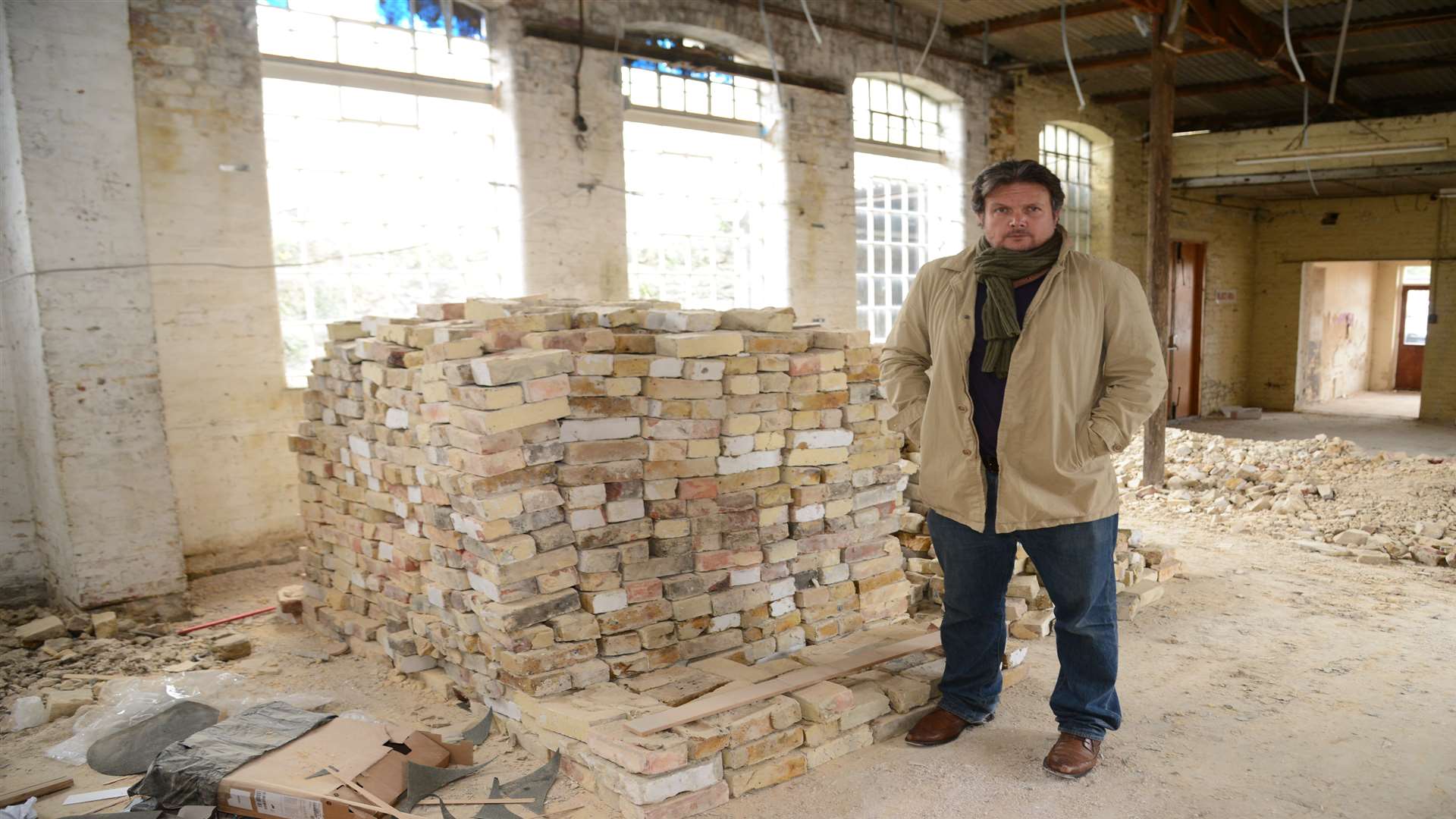 Ciaran O'Quigley inside the former dance studios