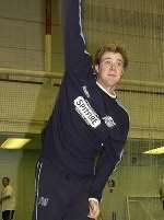 NEW BOY: David Stiff in the nets at Canterbury. Picture: DAVE DOWNEY