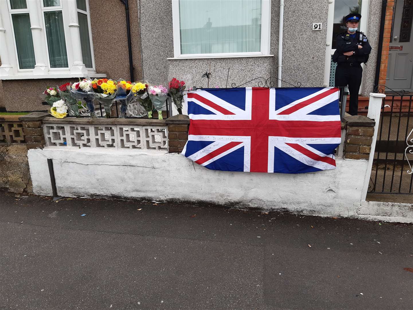 Floral tributes to Robert Williamson