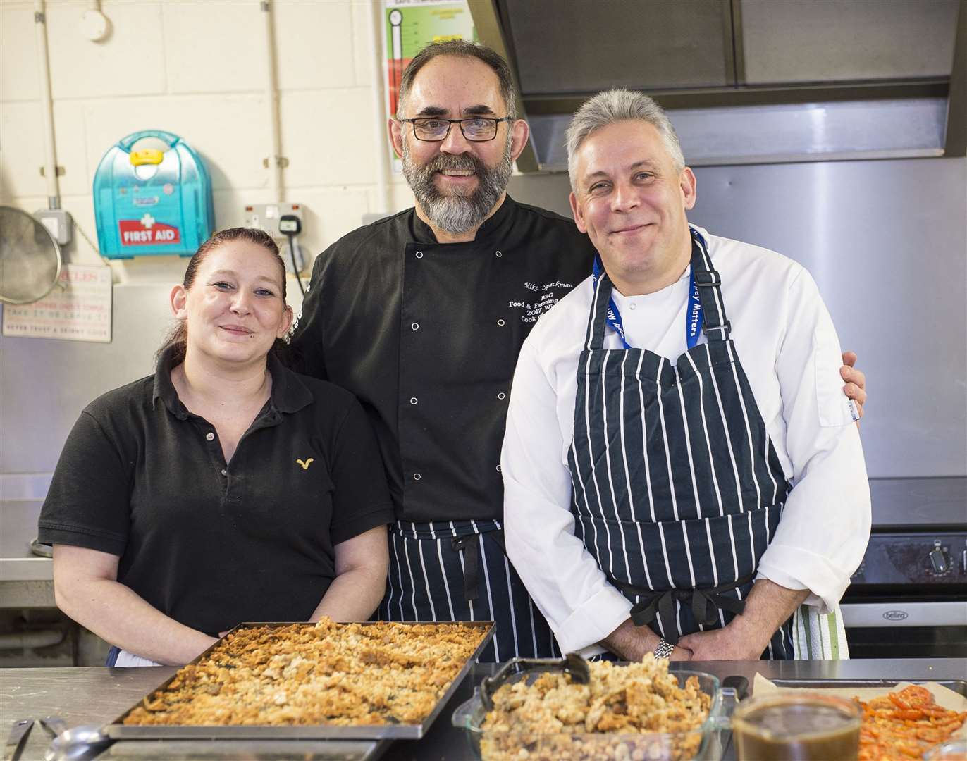 Community chef Mike Spackman at work in the kitchen at Riverside's The Quays, Sittingbourne