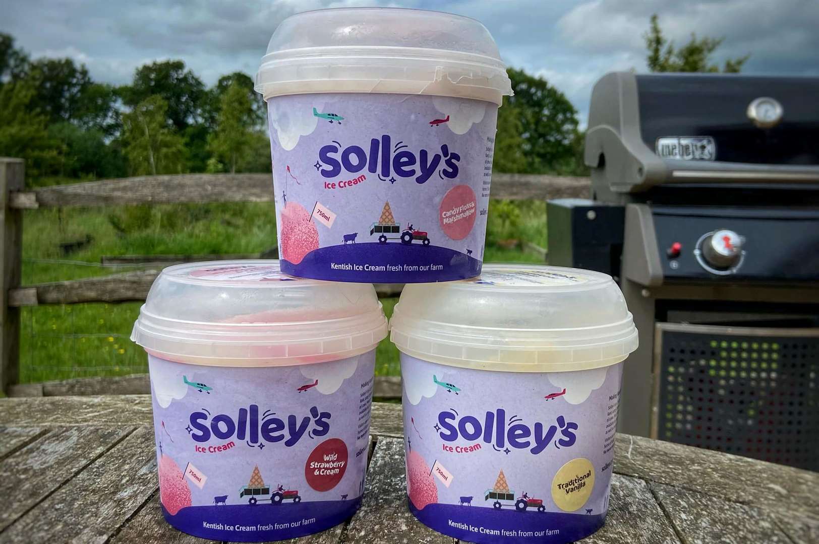 Solley's ice cream is made in Deal, but it’s sold all over the county. Picture: Facebook / Solley's Ice Cream Parlour