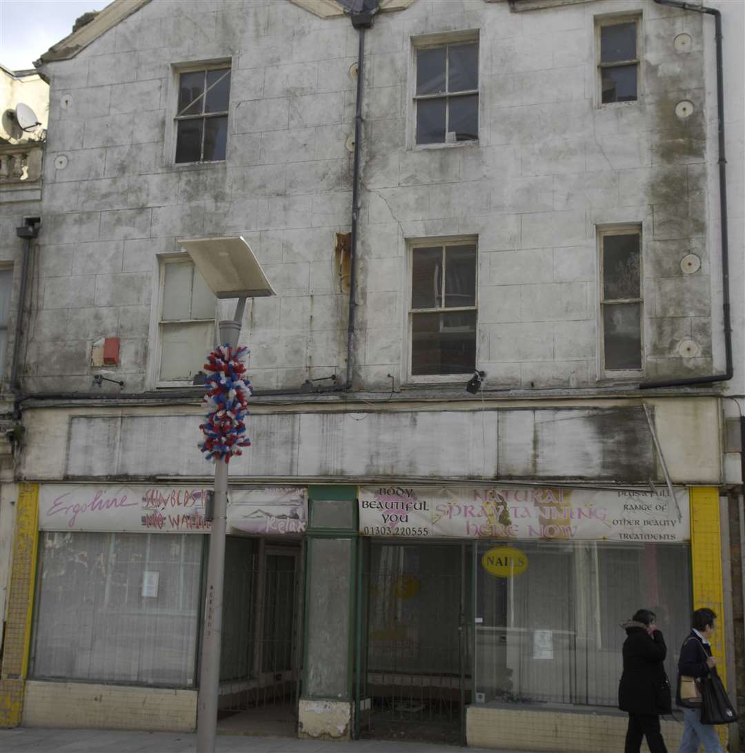 The old tanning shop in Guildhall street was torn down