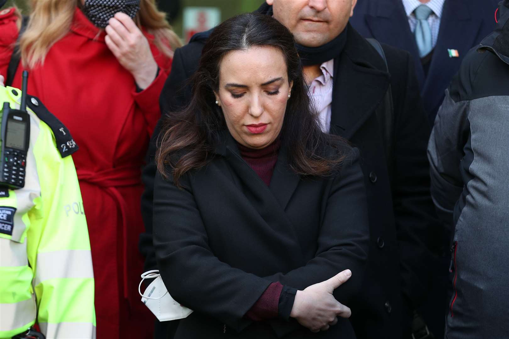 Julian Assange’s partner, Stella Moris, outside Westminster Magistrates’ Court (Yui Mok/PA)