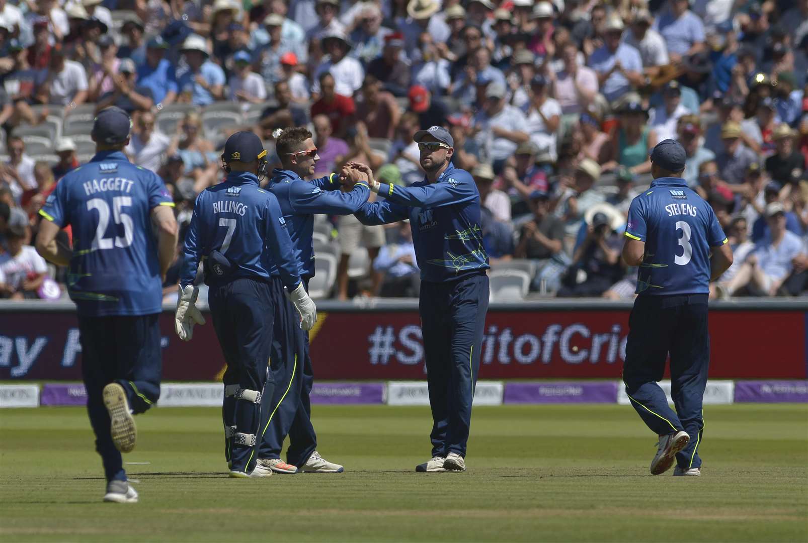 Action from Kent's Royal London One-Day Cup final against Hampshire at Lord's. Picture Ady Kerry