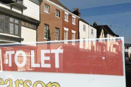 Empty shop units in the King's Mile area of Canterbury