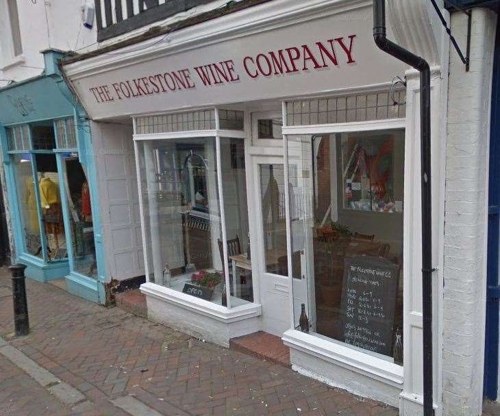 The Folkestone Wine Company was voted first by The Times' Britain's 20 best places to eat on the coast. Picture: Google