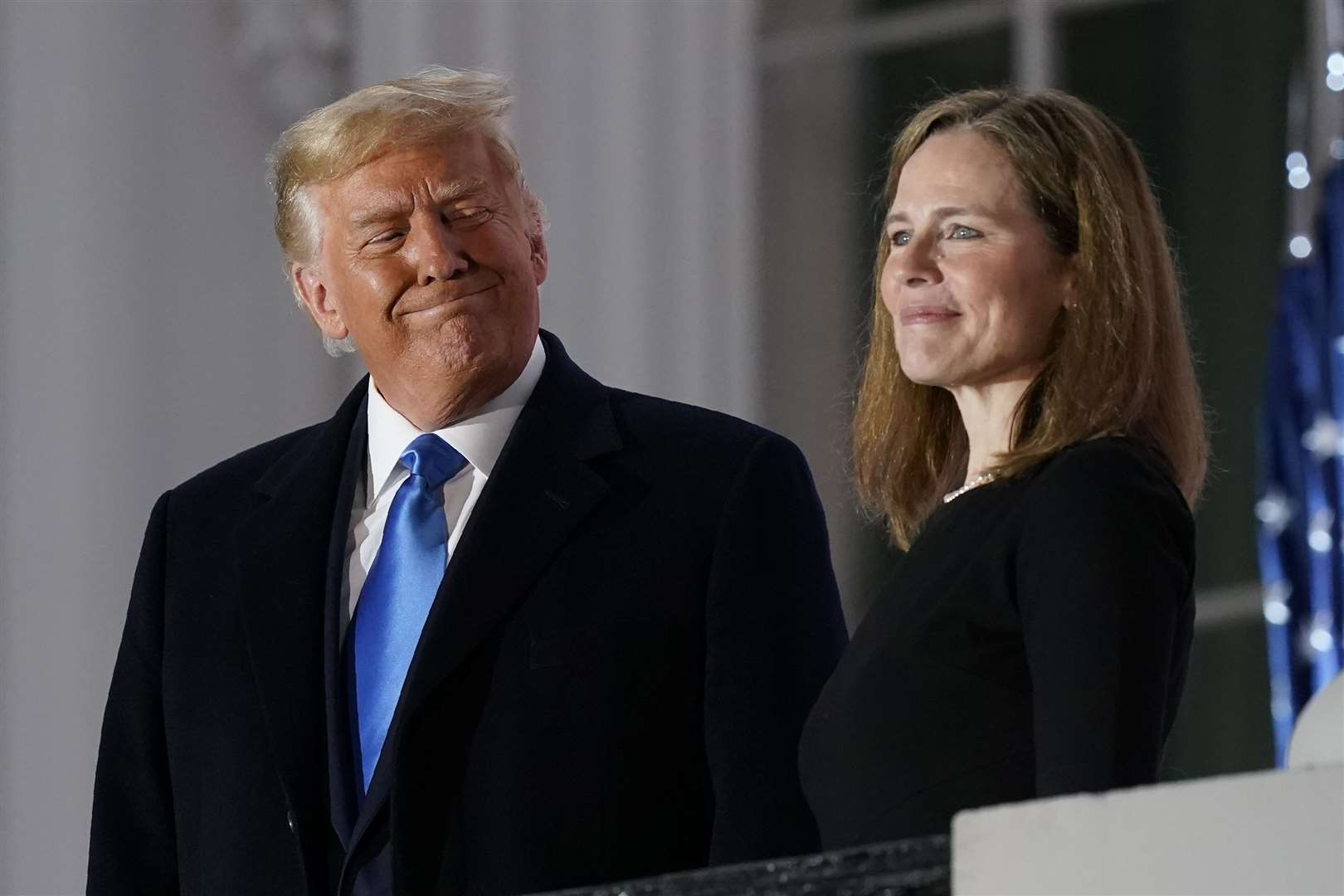 President Donald Trump chose Amy Coney Barrett to replace revered justice Ruth Bader Ginsburg in the Supreme Court (Patrick Semansky/AP)