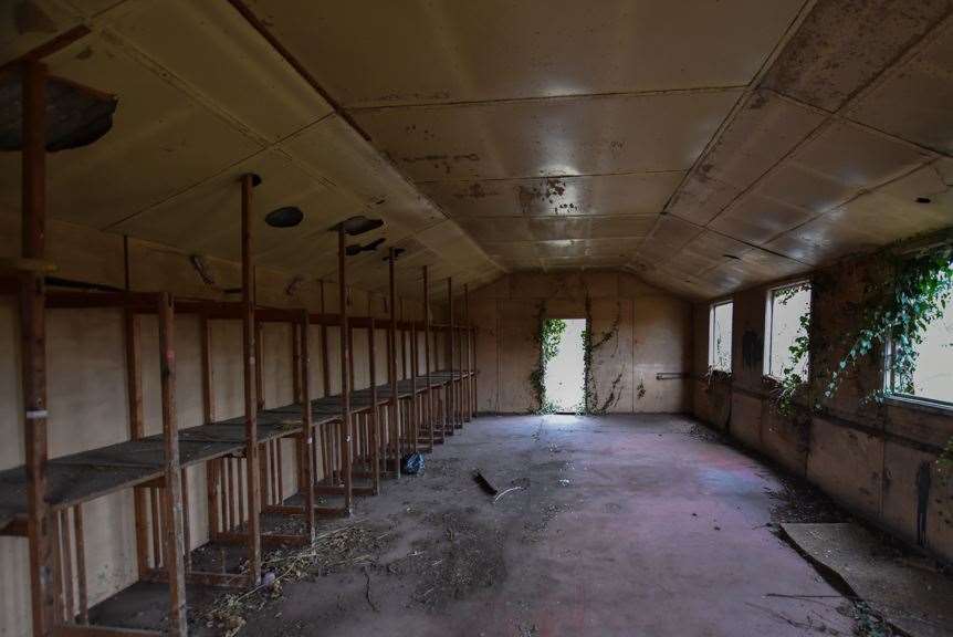 Inside one of the warehouses where goods would have been inspected ahead of being rolled out. Photo: Beyond The Point