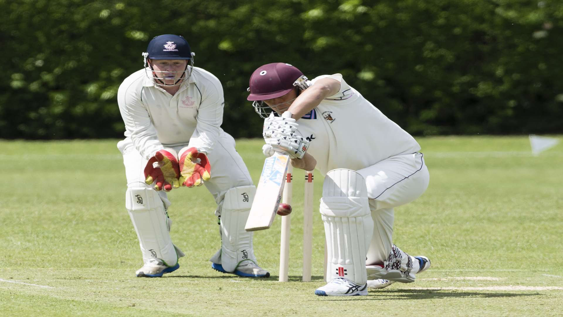 Hartley Country Club's Charlie Hemphrey batting against Folkestone Picture: Andy Payton