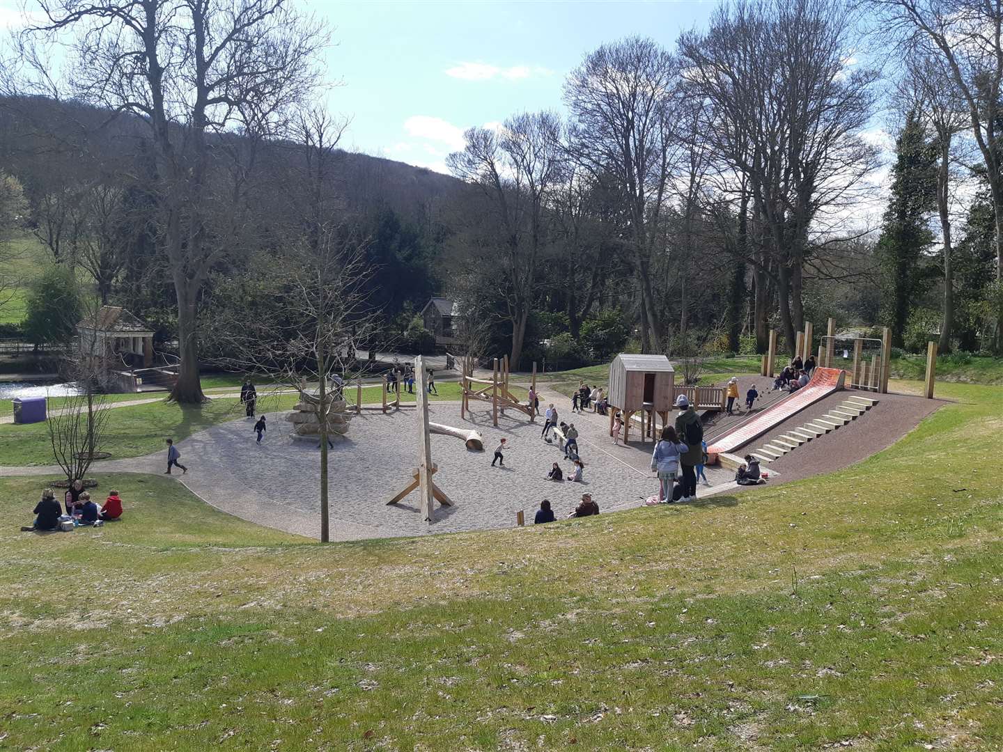 The new play park at Russell Gardens