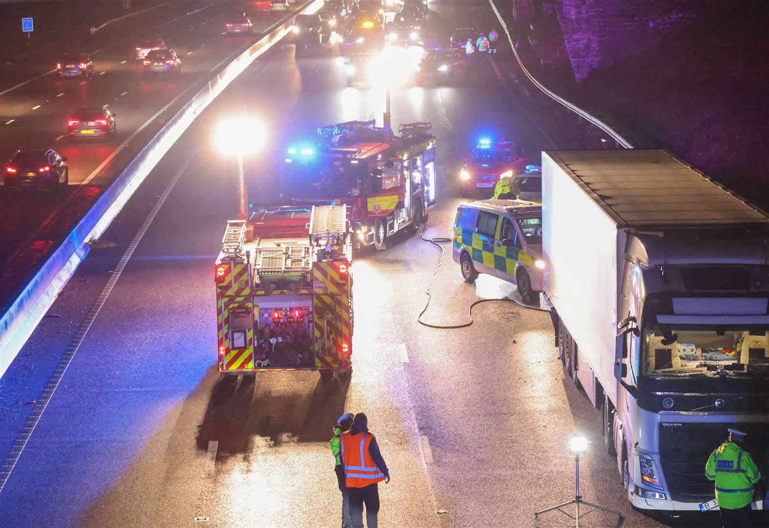 M20 Closed Between Aylesford And West Malling Due To Multiple Vehicle Crash