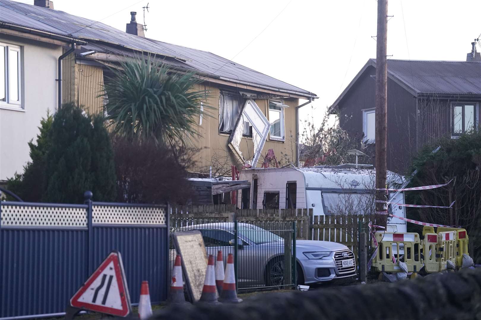 The scene on Marshall Street in Yeadon (Danny Lawson)