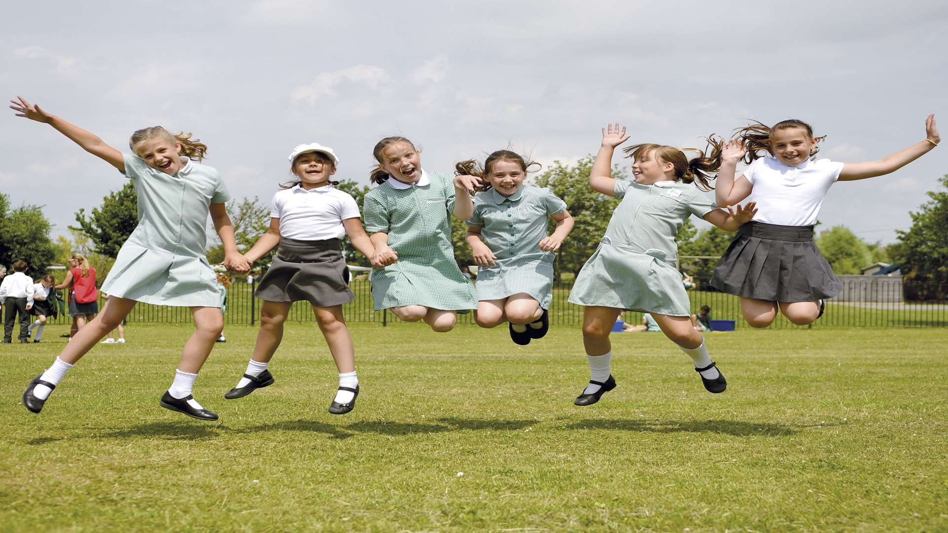 Pupils celebrate their Outstanding Ofsted at Cliffe Woods primary