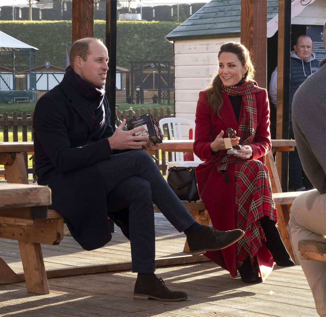 William and Kate meet students at Cardiff Castle (Jonathan Buckmaster/Daily Express/PA)