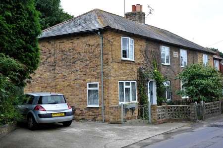 Marc Brown was found in a pool of blood in the garden of this house in Mongeham Road