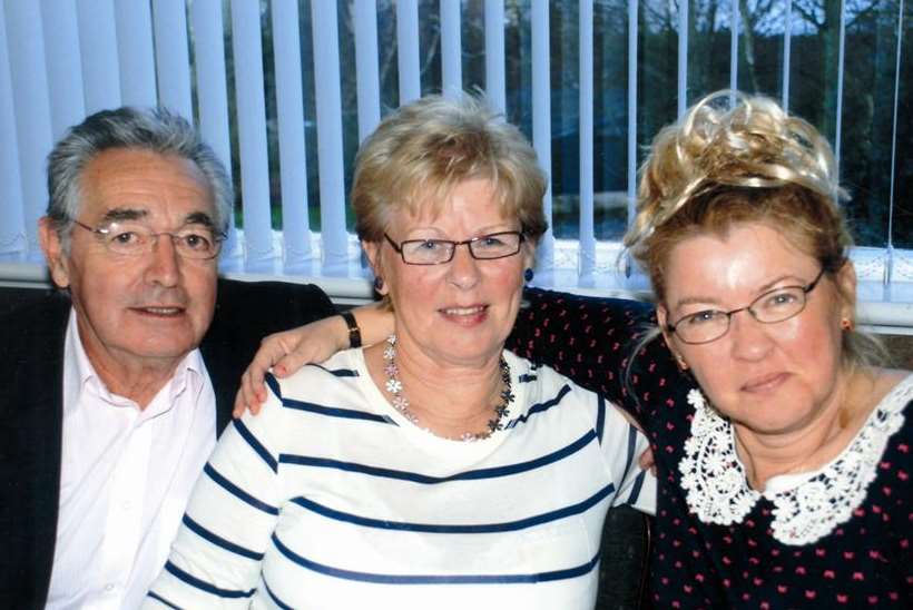 Mick and Jean Gasking with their daughter Beverley