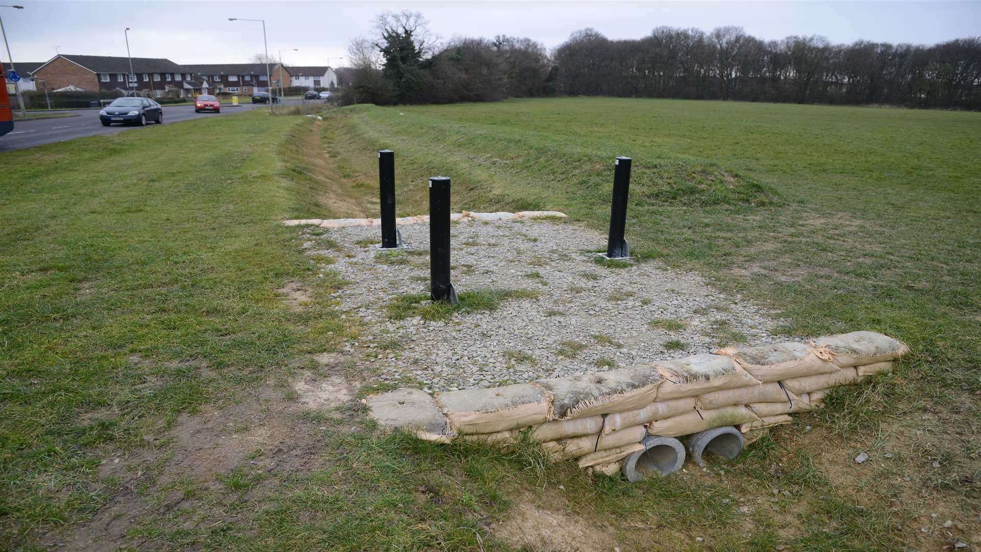 Anti-traveller camp ditches and gates