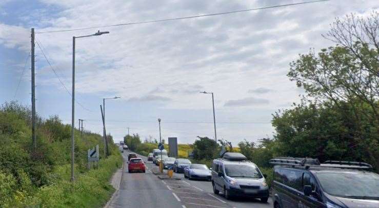 Lower Road in Minster, where the accident happened