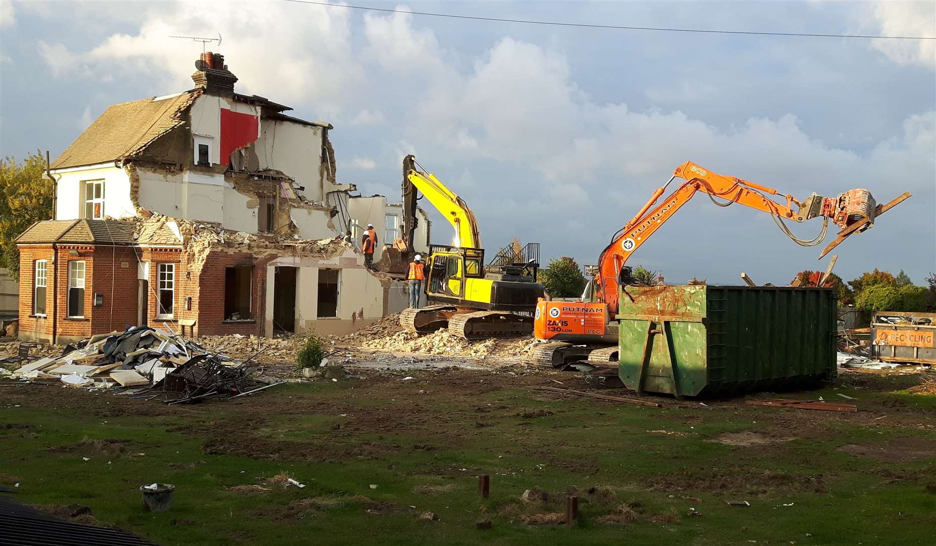 The pub was illegally demolished