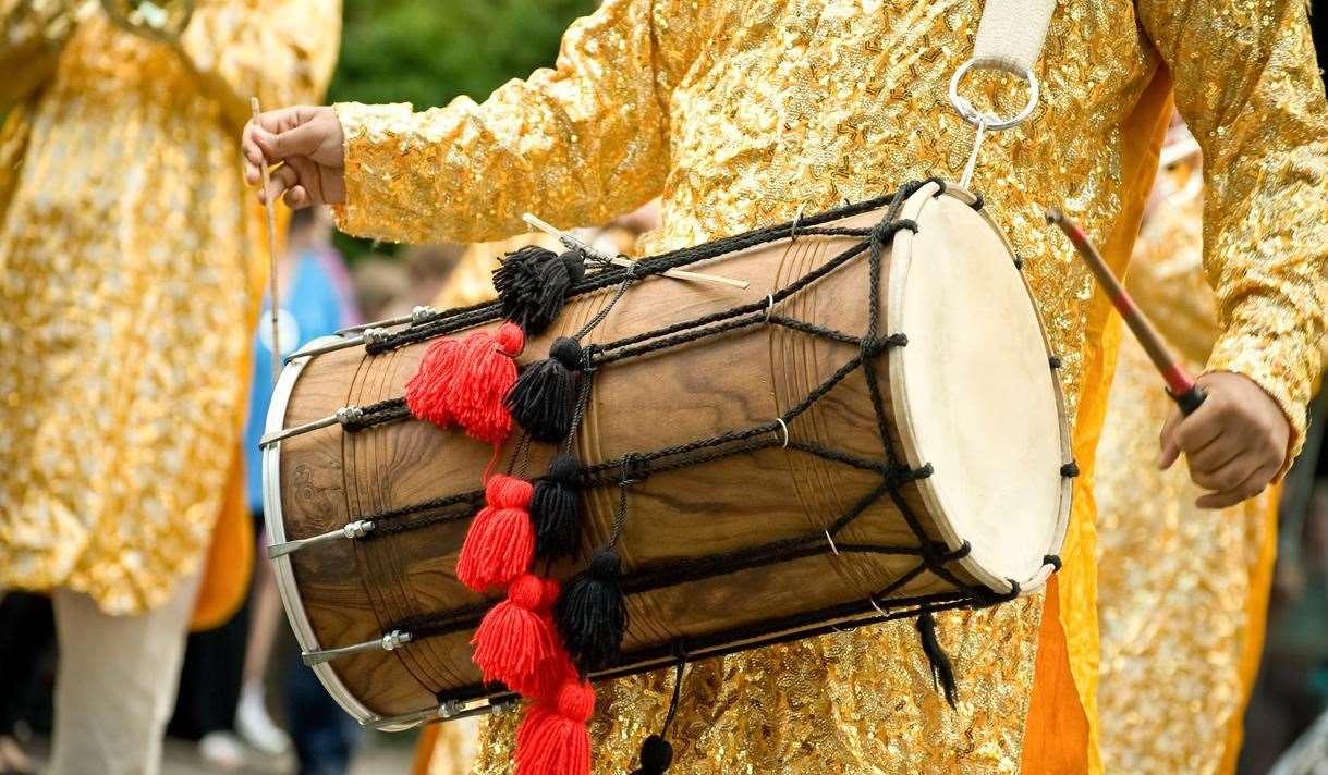 There will be displays of drumming at Maidstone Mela