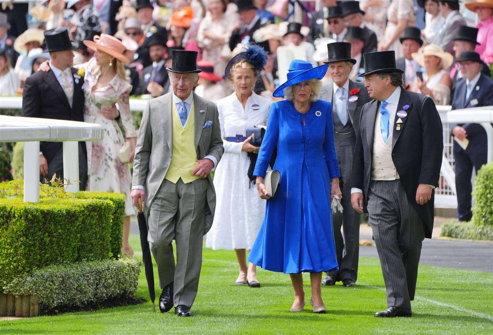 The King and Queen, pictured at Royal Ascot, will host the Emperor and Empress of Japan next week (Jonathan Brady/PA)