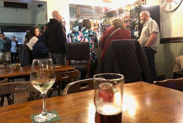 The locals favour stools by the bar at the Norfolk