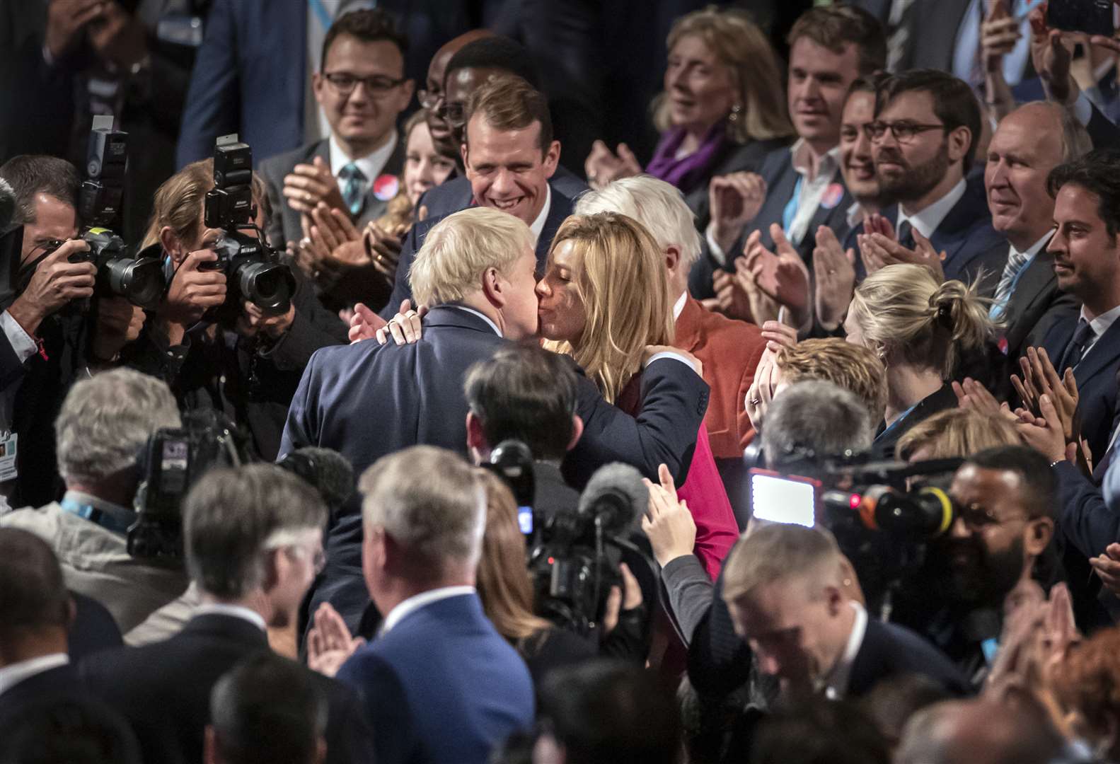 Boris Johnson and Carrie Symonds have regularly been the subject of headlines during their relationship (Danny Lawson/PA)