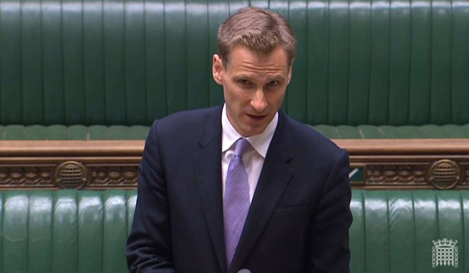 Chris Philp was answering questions in the House of Commons (House of Commons)