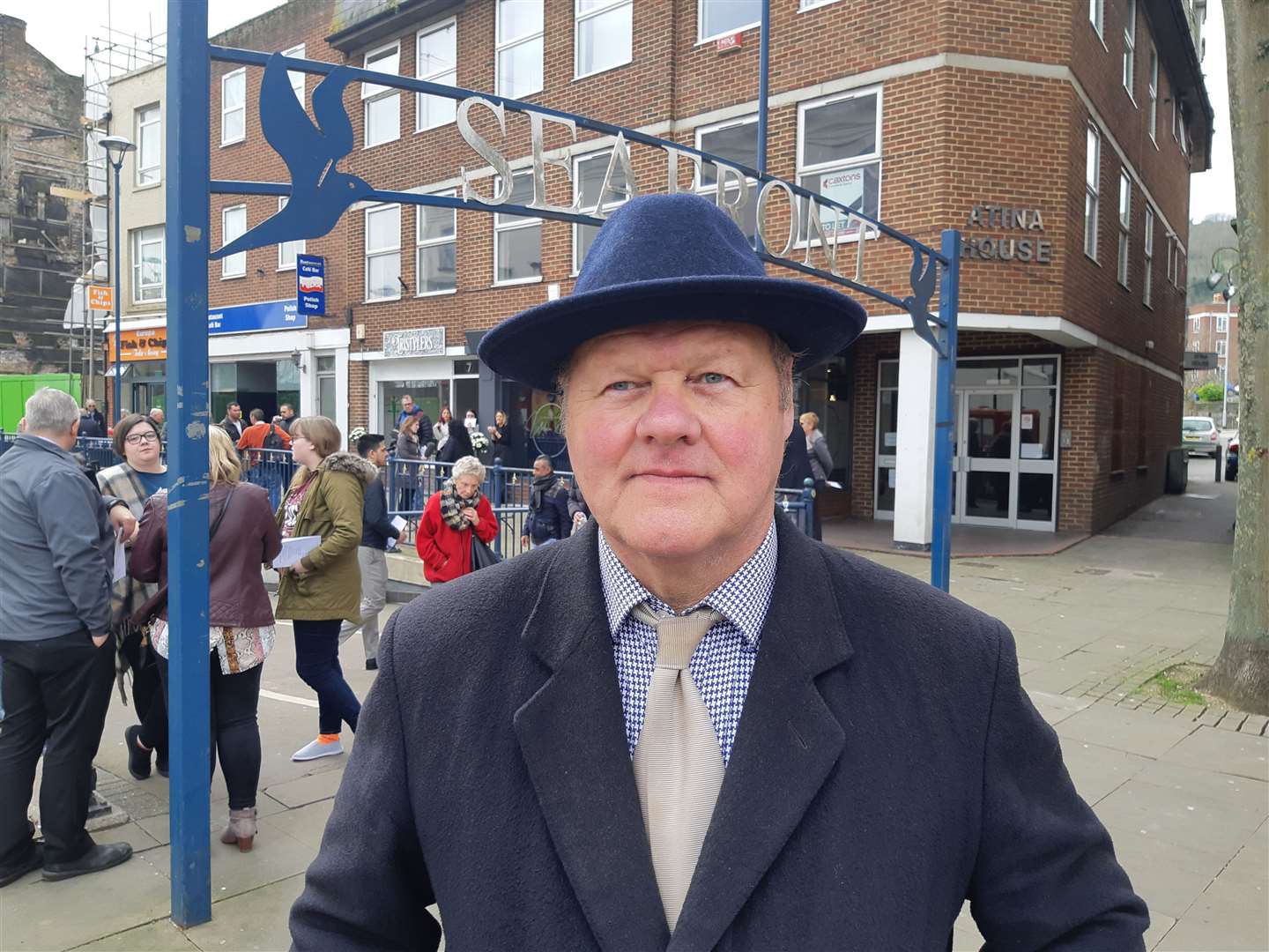 Graham Wanstall photographed outside the subway