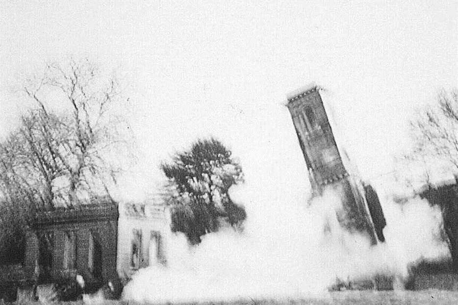 Park House in Boxley being demolished in the 1950s