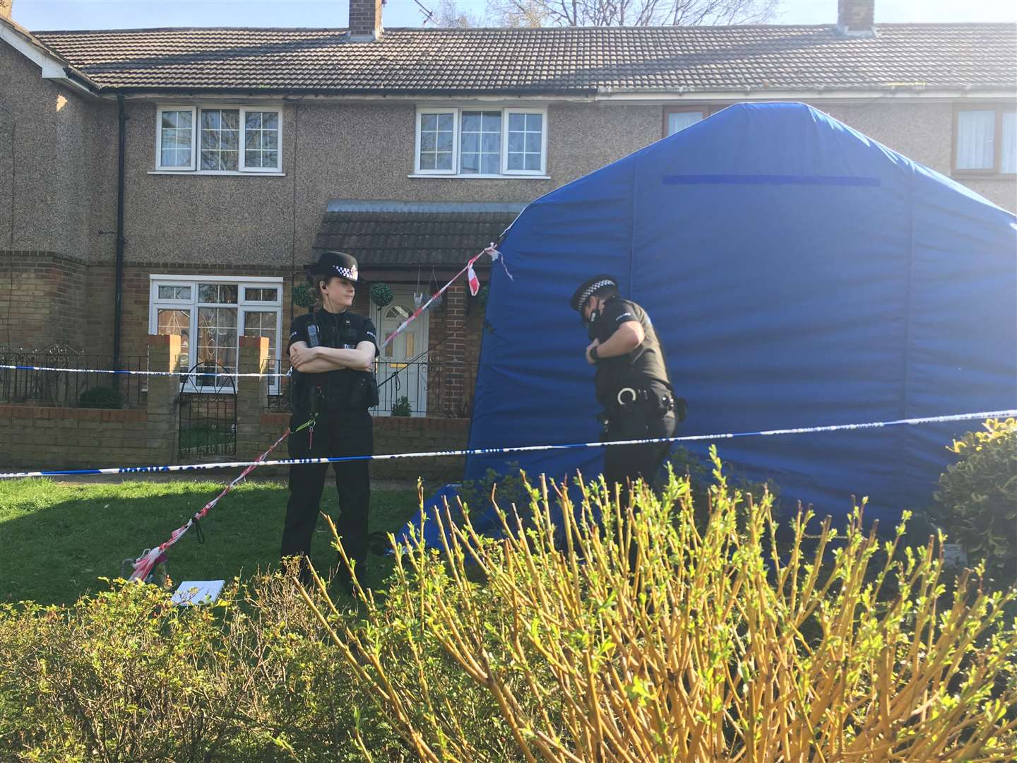 Lewis Ludlow's house in Warren Wood Road was cordoned off by police