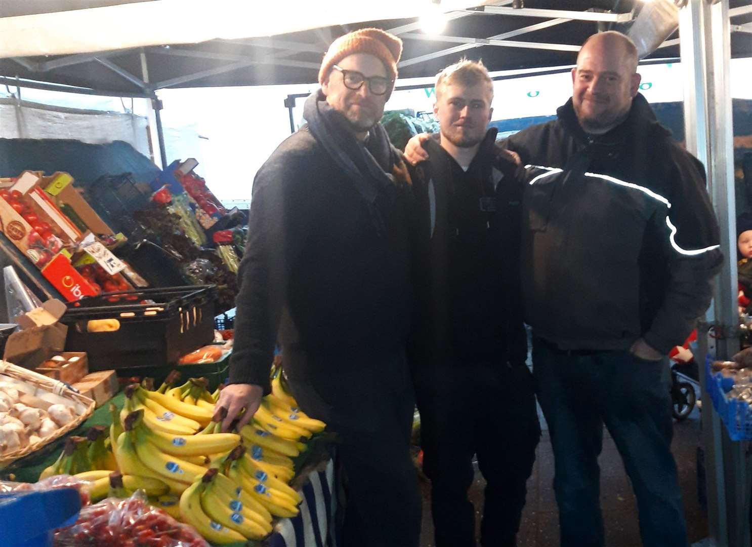 The fruit and vegetables stall is run by three generations of the Westley family. Picture: Sevenoaks Town Council