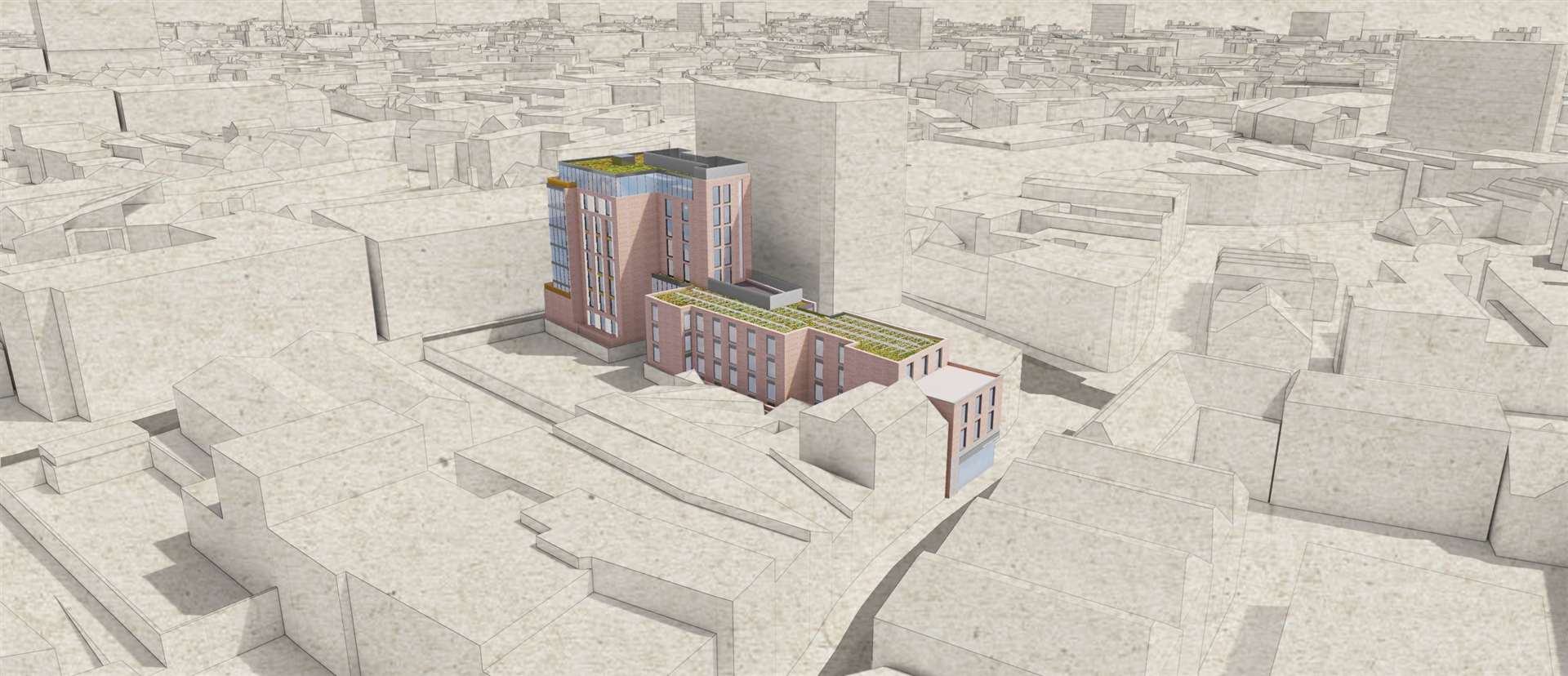 An artist's impression of what the 132-room Week Street hotel could have looked like. Picture: Dexter Moren Associates