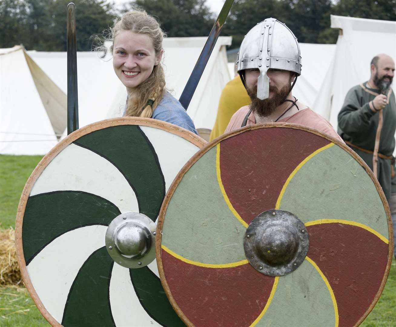 Jennifer Peters and Sam Spiers, from Regia Anglorum at Military Odyssey in 2018 Picture: Andy Payton