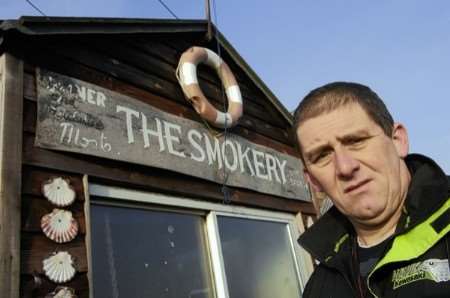 David Tart outside the old smokery